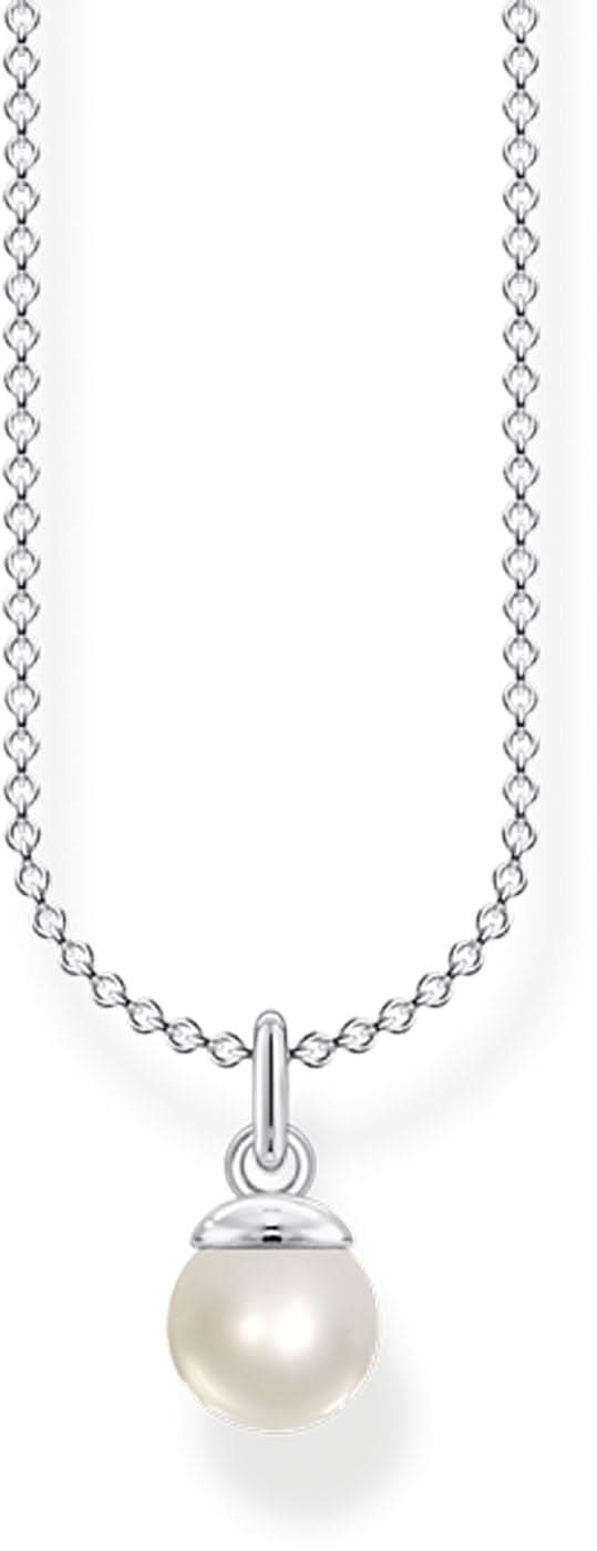 Necklace with Pearl Pendant - 925 Sterling Silver