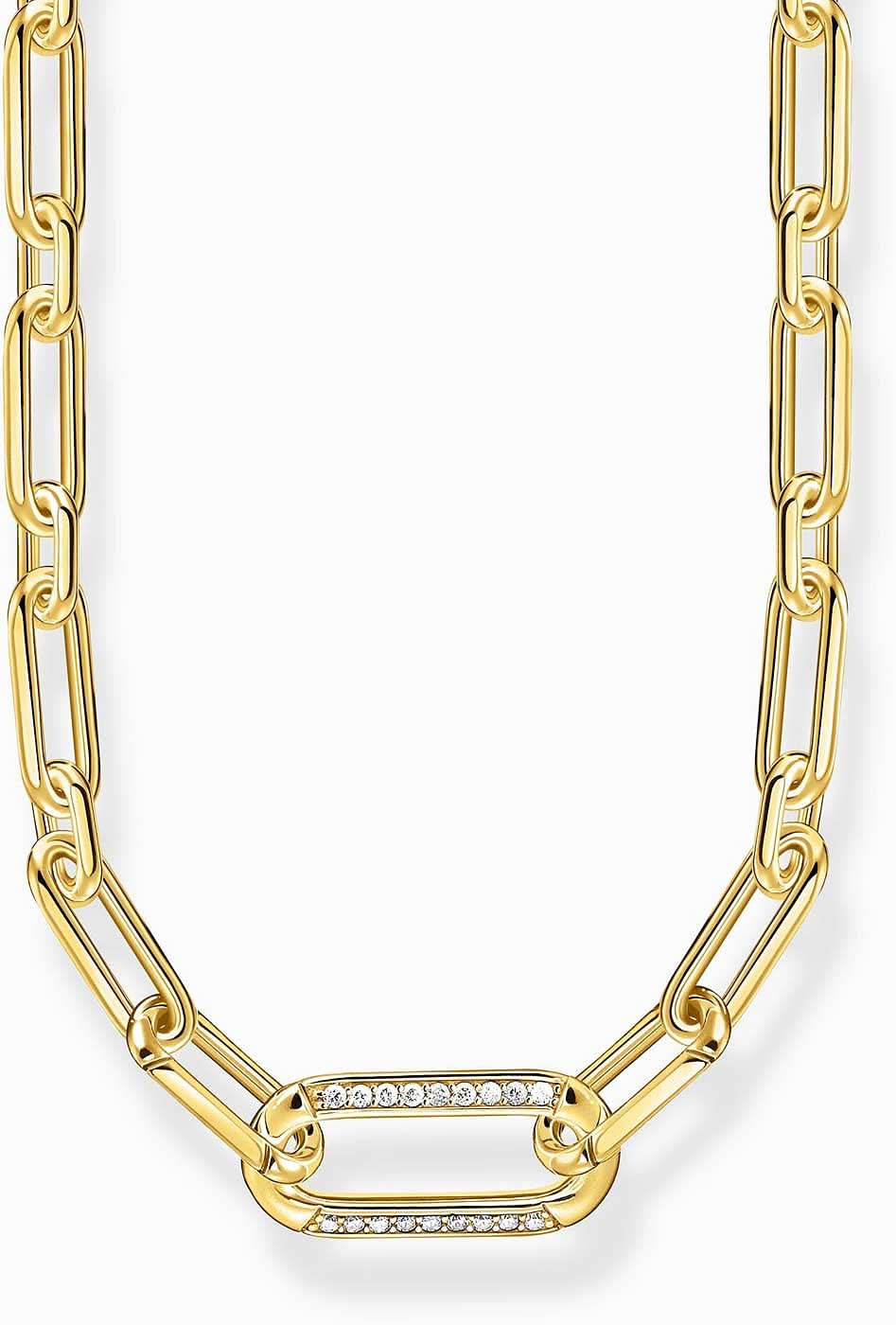 Necklace link chain with stone-set anchor element - Thomas Sabo Model: KE2110-414-14