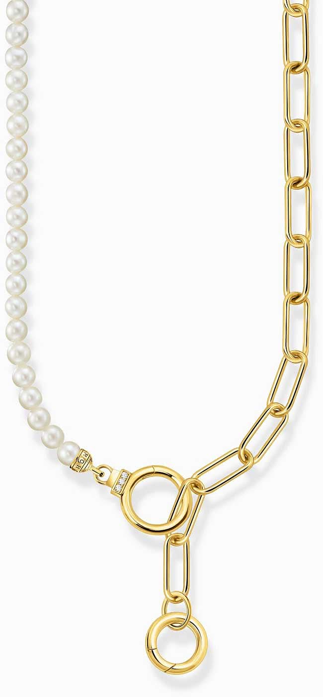 Necklace with chain and beads with two clasps - Thomas Sabo Model: KE2193-445-14