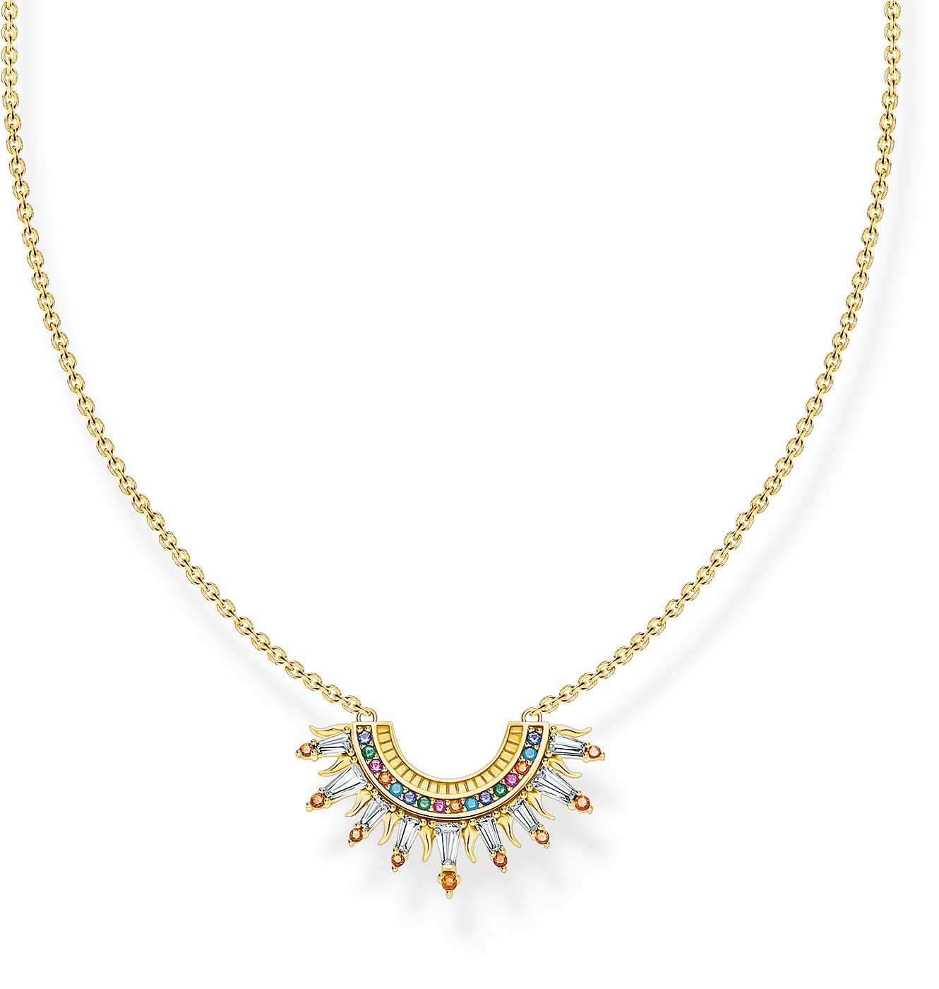 Necklace with colorful sun rays - Thomas Sabo Model: KE2203-488-7