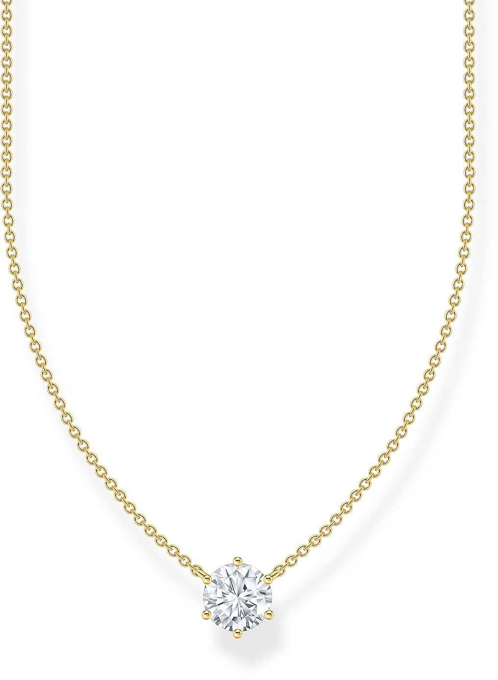 Necklace with Small Stone Pendant - Thomas Sabo Model: KE2210-414-14