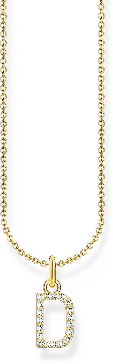 Necklace with pendant letter D - Thomas Sabo Model: KE2243-414-14