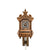 Rombach & Haas TRADITION 3401 Wall Clock Dark Wood • Mechanical 8-Day Movement • Hand-Carved Fretwork