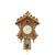 Rombach & Haas TRADITION 3407 Wall Clock Gold/Wood • Mechanical 8-Day Movement • Original Black Forest Cuckoo Clock