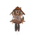 Rombach & Haas Holzhacker 3467 Wall Clock Dark Wood • Mechanical 8-Day Movement • Intricate Hand Carving