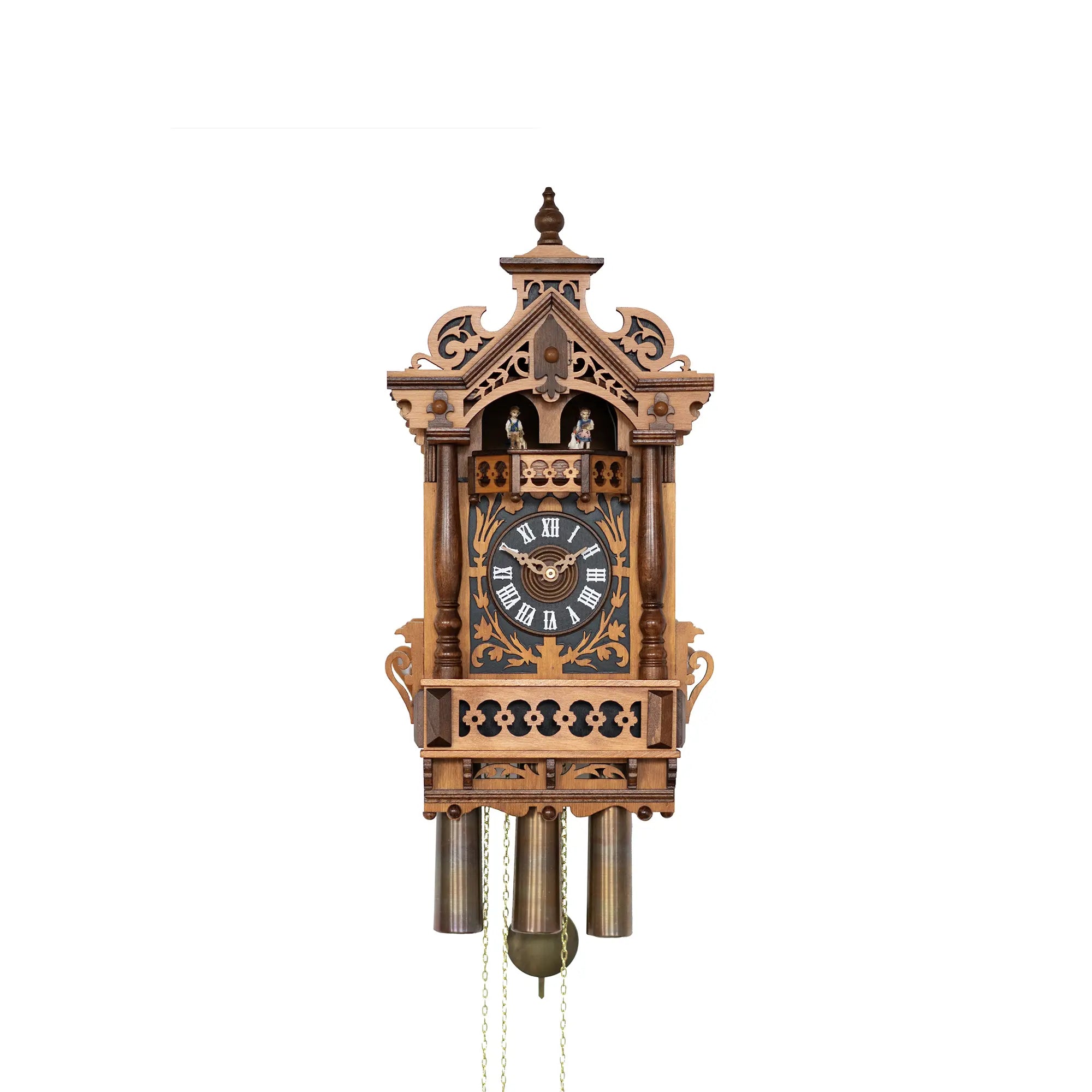Rombach & Haas TRADITION 4501 Wall Clock Wood (dark) • Mechanical 8-Day Movement • Musical Cuckoo Clock with Rack Strike