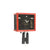 Rombach & Haas Einblick FV35-2/3 Wall Clock Red/Black • Mechanical 8-Day Movement • View into the Mechanism
