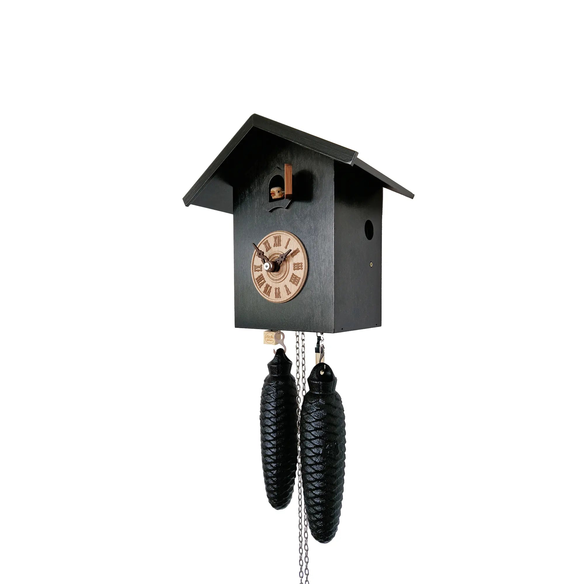 Rombach & Haas LIFE SK34-2 Wall Clock Black • Mechanical 8-Day Movement • Original Black Forest Cuckoo Clock