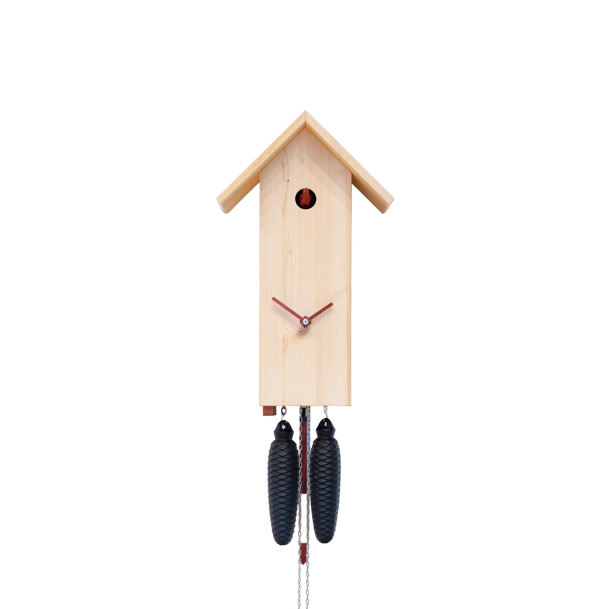 Rombach & Haas Classic SLM3-11 Wall Clock Natural Wood • Mechanical 8-Day Movement • Original Black Forest Cuckoo Clock
