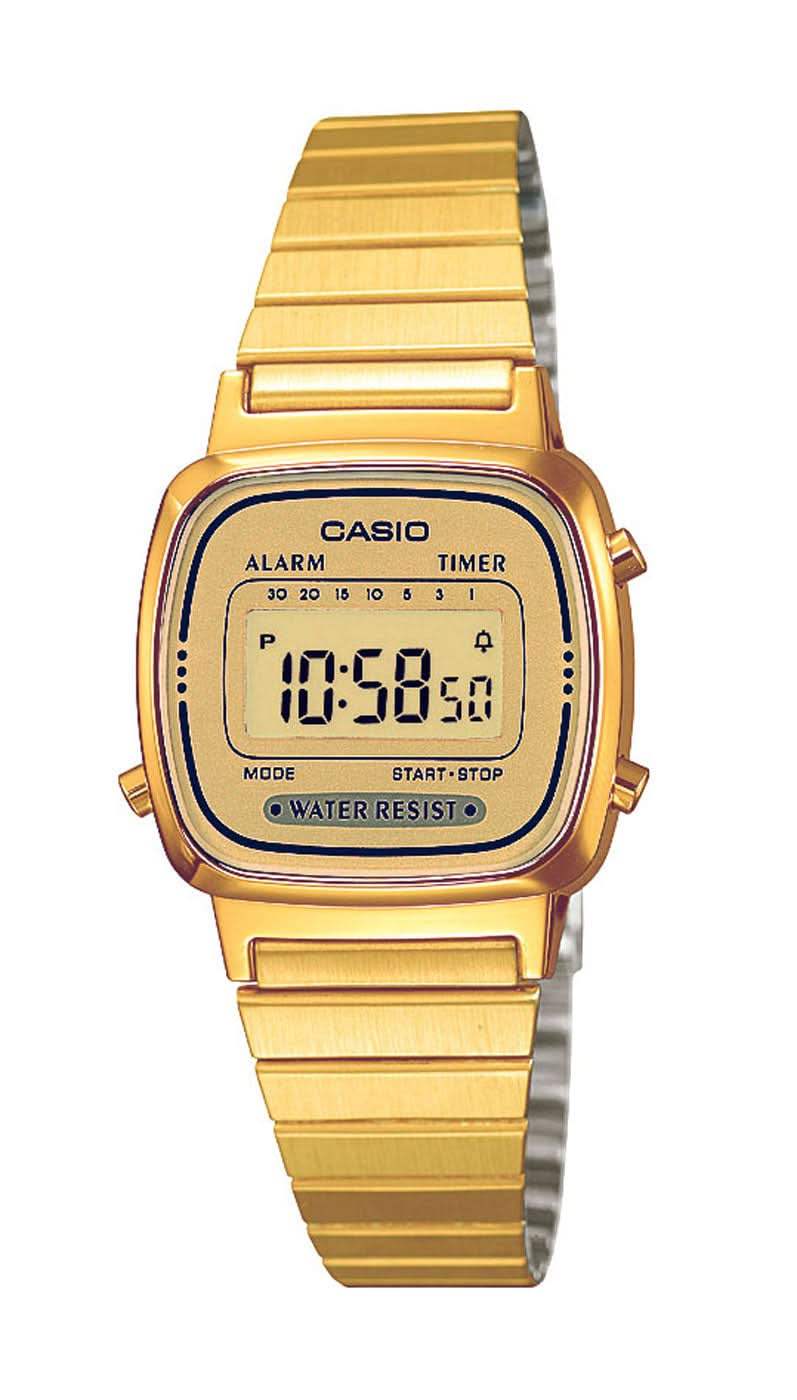 Casio Vintage LA670WEGA-9EF Women's Watch • Iconic Retro Design • Practical Stopwatch