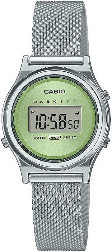 Casio Vintage LA700WEM-3AEF Women's Watch • Iconic Retro Design • Mesh Bracelet