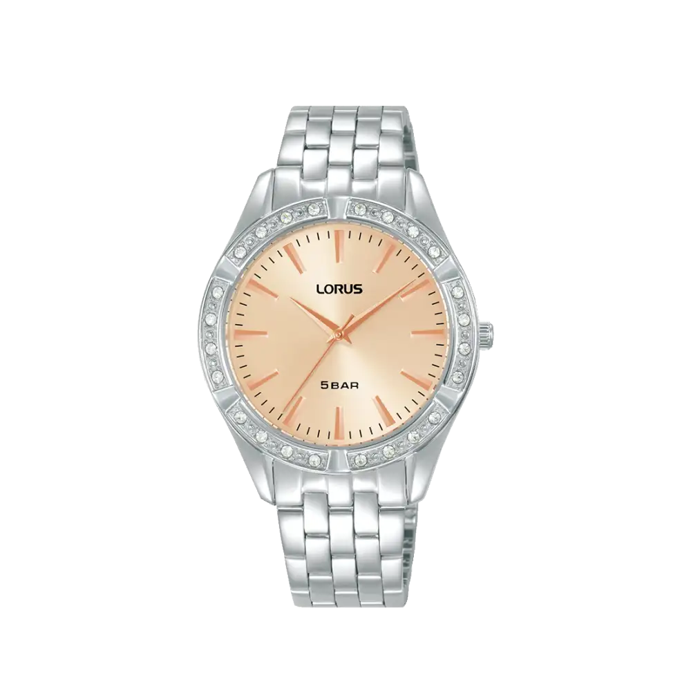 Lorus RG291XX9 Ladies' Watch Rosé • Mineral Glass • Stainless Steel Bracelet
