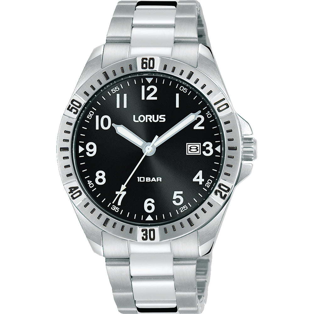 Lorus Classic RH925NX9 Herren Armbanduhr • Mineralglas • Edelstahlarmband