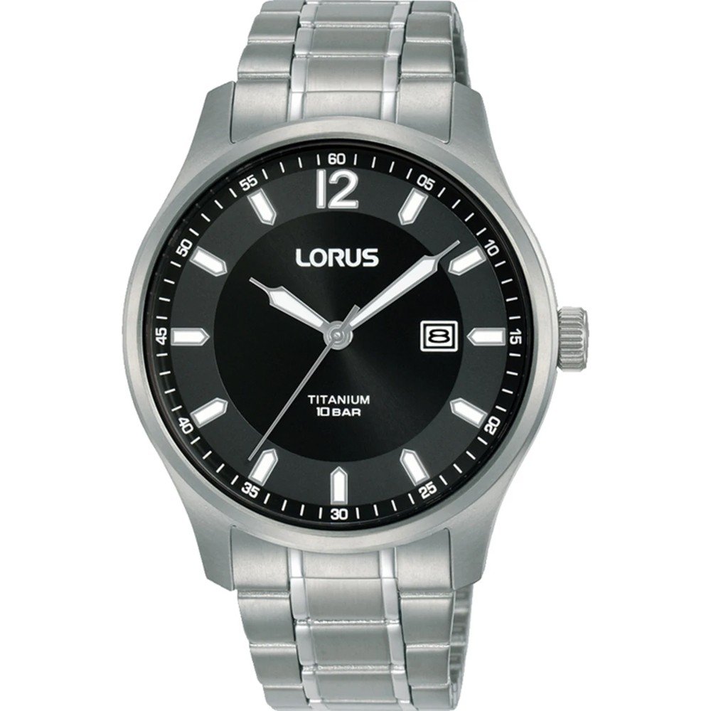 Lorus Classic RH995QX9 Herren Armbanduhr • Titan-Gehäuse und -Armband • Mineralglas