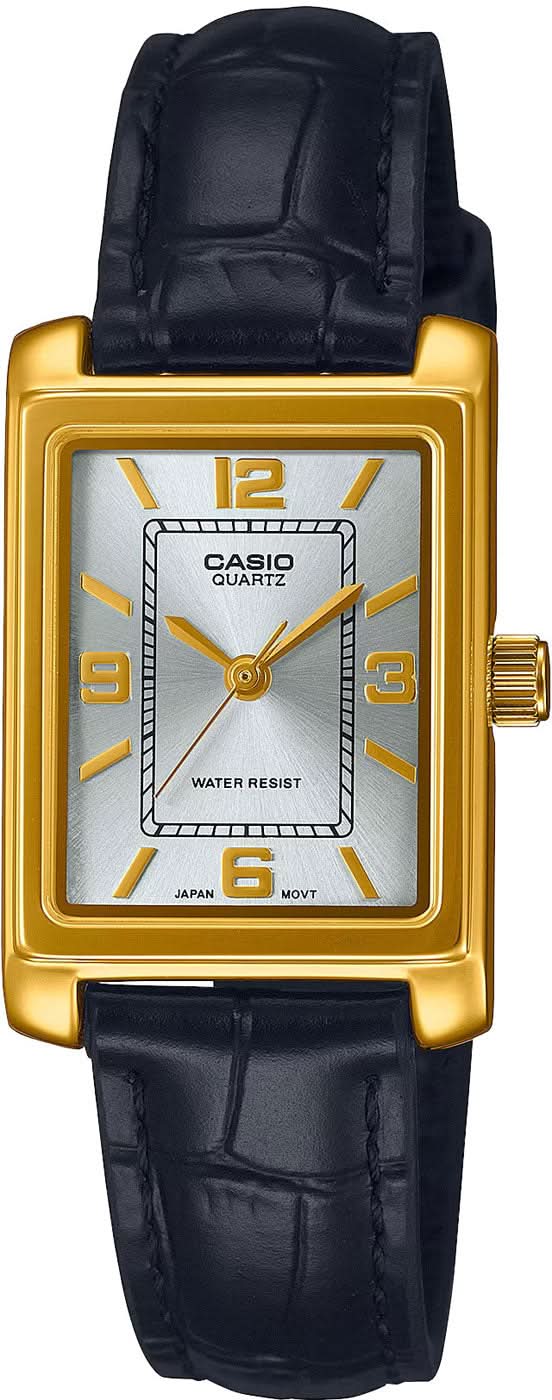 Casio Timeless LTP-1234PGL-7AEF Ladies' Watch • Elegant Retro Design • High-Quality Leather Strap