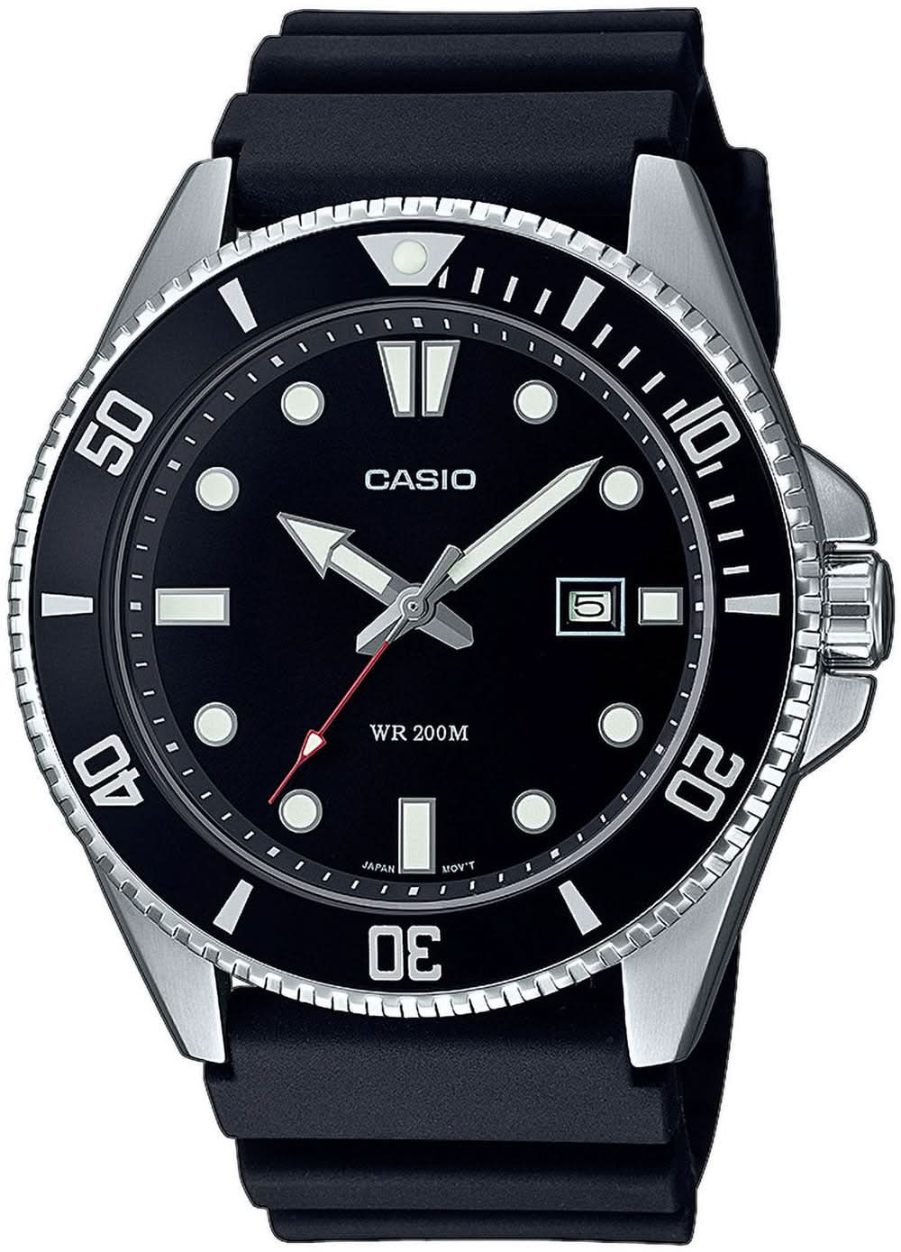 Casio Collection MDV-107-1A1VEF Men's Watch • 20 bar Water Resistance • Classic Diver Design