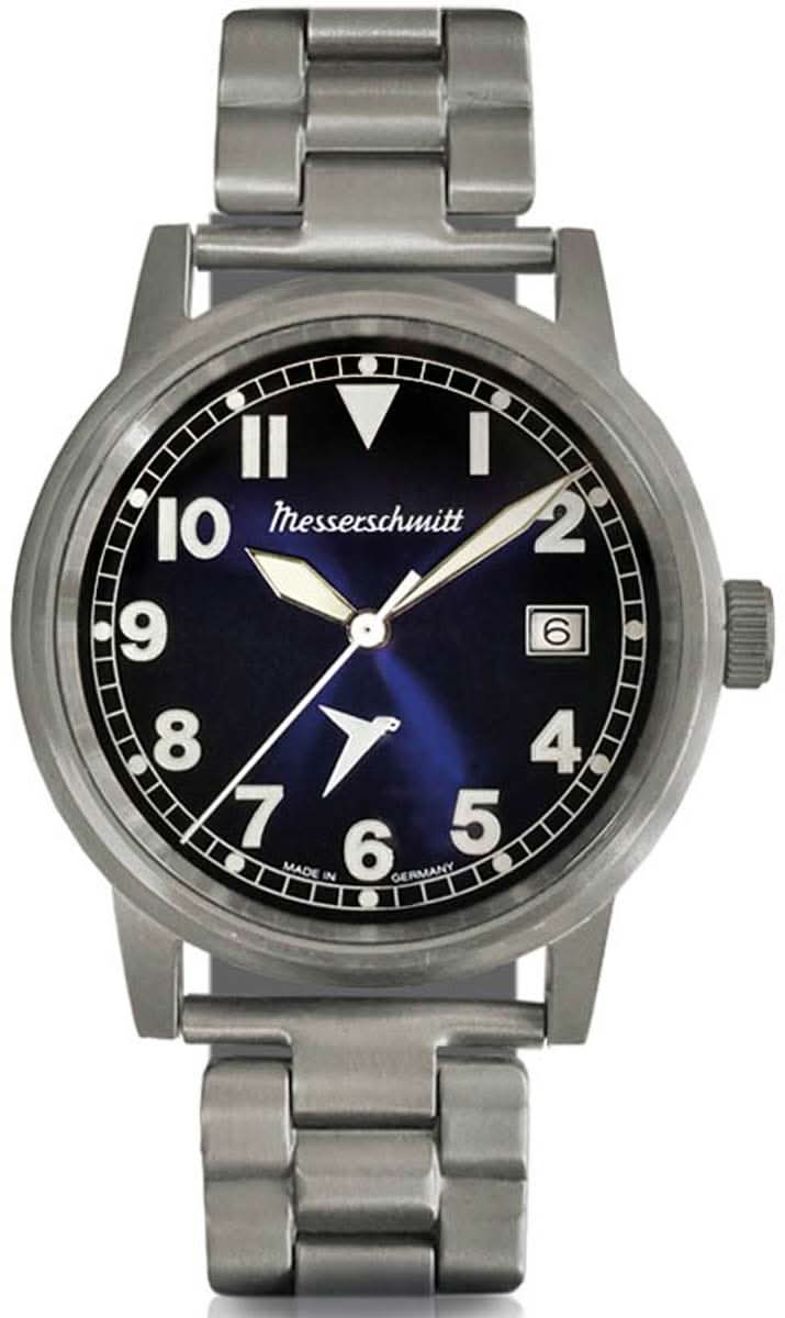 Messerschmitt Flieger ME-385TIB Men's Watch • Made in Germany • Ultra-light Titanium