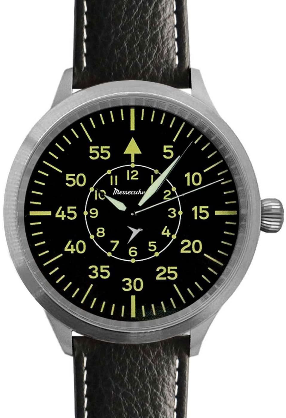 Messerschmitt Triple XL Pilot ME-65BQ Men's Watch • 65mm Triple XL Design • Made in Germany
