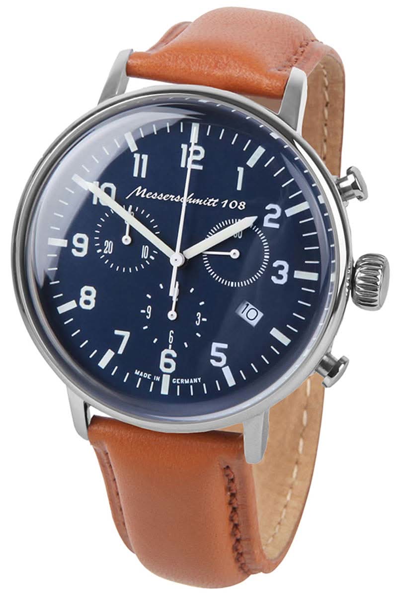 Messerschmitt ME 108 Taifun ME108-80L Men's Watch • Historic Taifun Design • Made in Germany