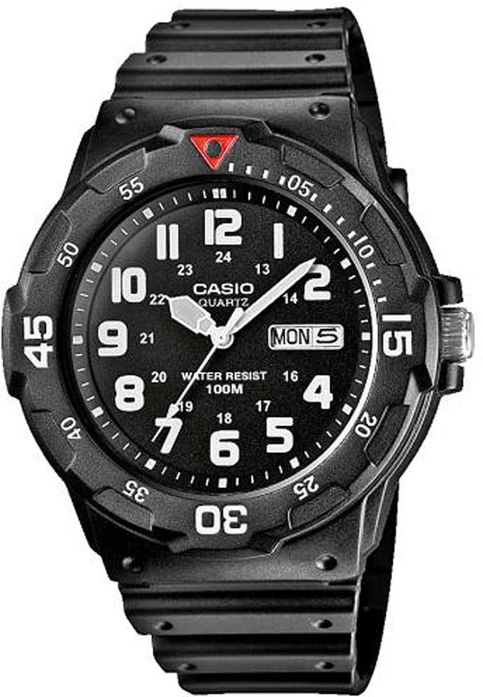 Casio Collection MRW-200H-1BVEG Men's Watch • 10 Bar Water Resistance • Sporty Diver Design
