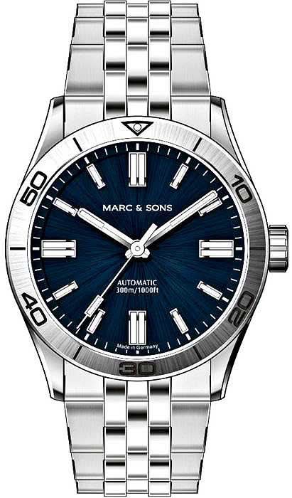 Marc and Sons Elegance MSD-048-2S Men's Watch • ETA 2824-2 • Sapphire Crystal