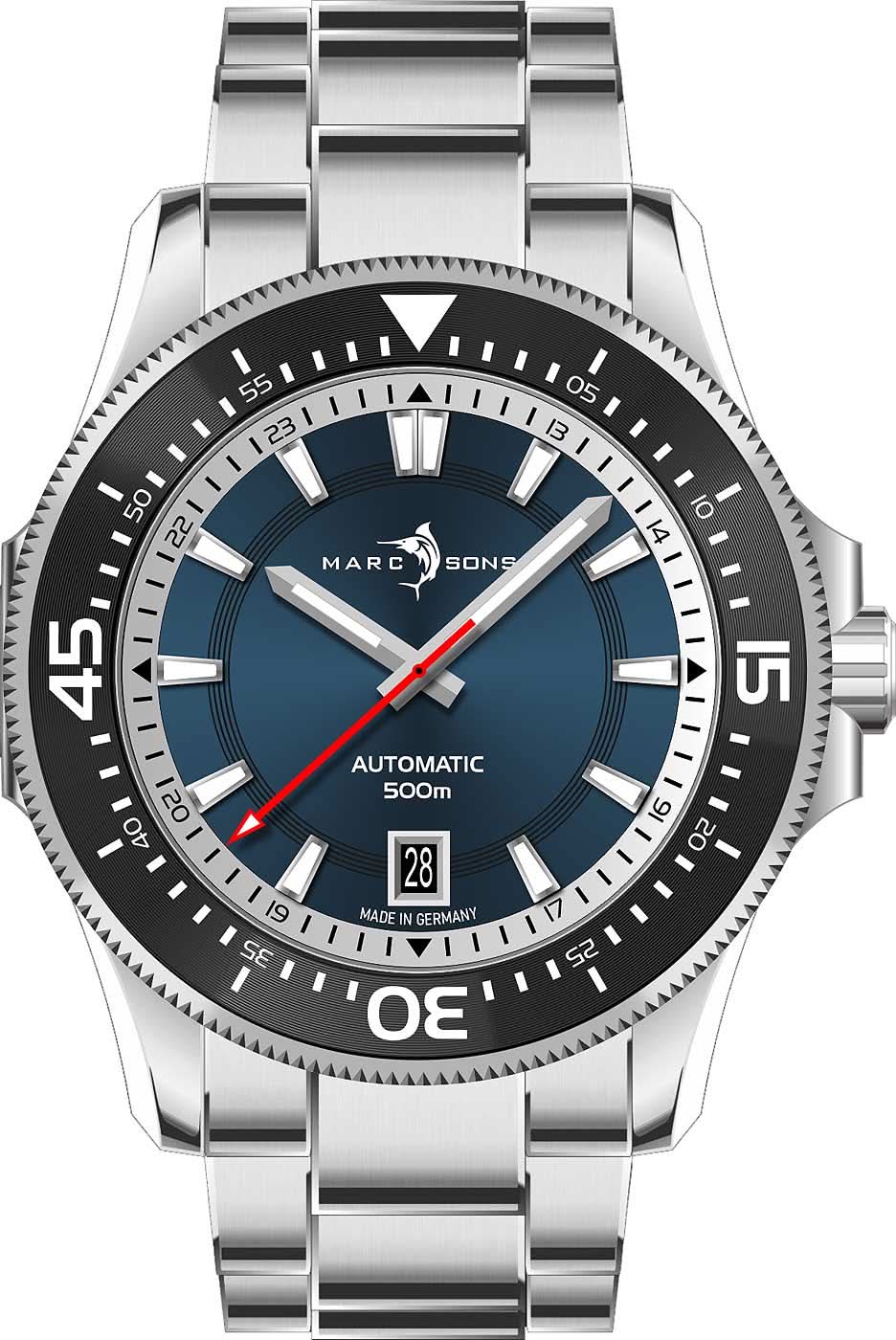 Marc and Sons Military MSD-051-11 Men's Watch • 500m • Sapphire