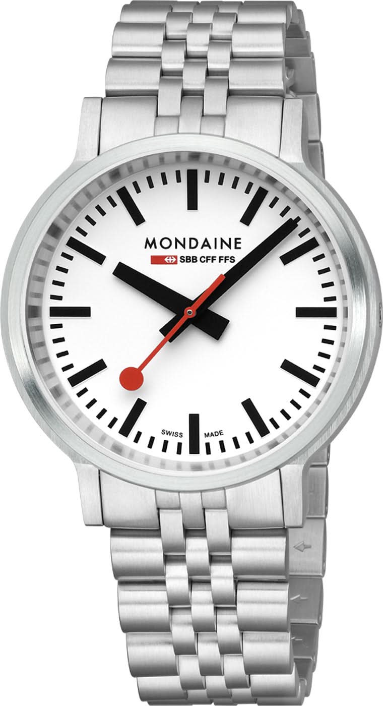 Mondaine Stop2Go MST4101B.SJ.2SE Men's Watch • Stop2Go Function • SBB Design