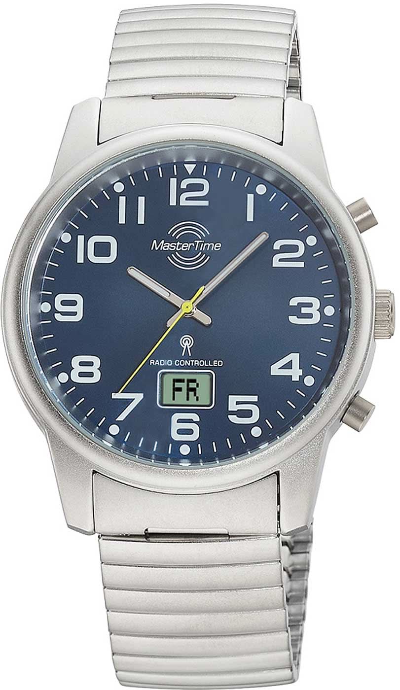 Master Time Super Power MTGA-10823-32M Men's Watch • Radio-Controlled Precision • Stainless Steel Link Bracelet