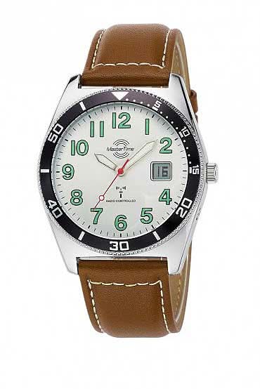 Master Time Super Power Men's Watch MTGA-10856-41L • Radio-Controlled • Leather