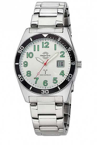 Master Time Super Power MTGA-10859-41M Men's Watch • Radio-Controlled Precision • Stainless Steel Design