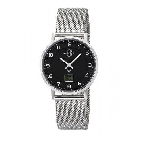 Master Time Advanced MTLS-10738-22M Damen Armbanduhr Silber • Funkuhrwerk • Analog-Digital-Anzeige