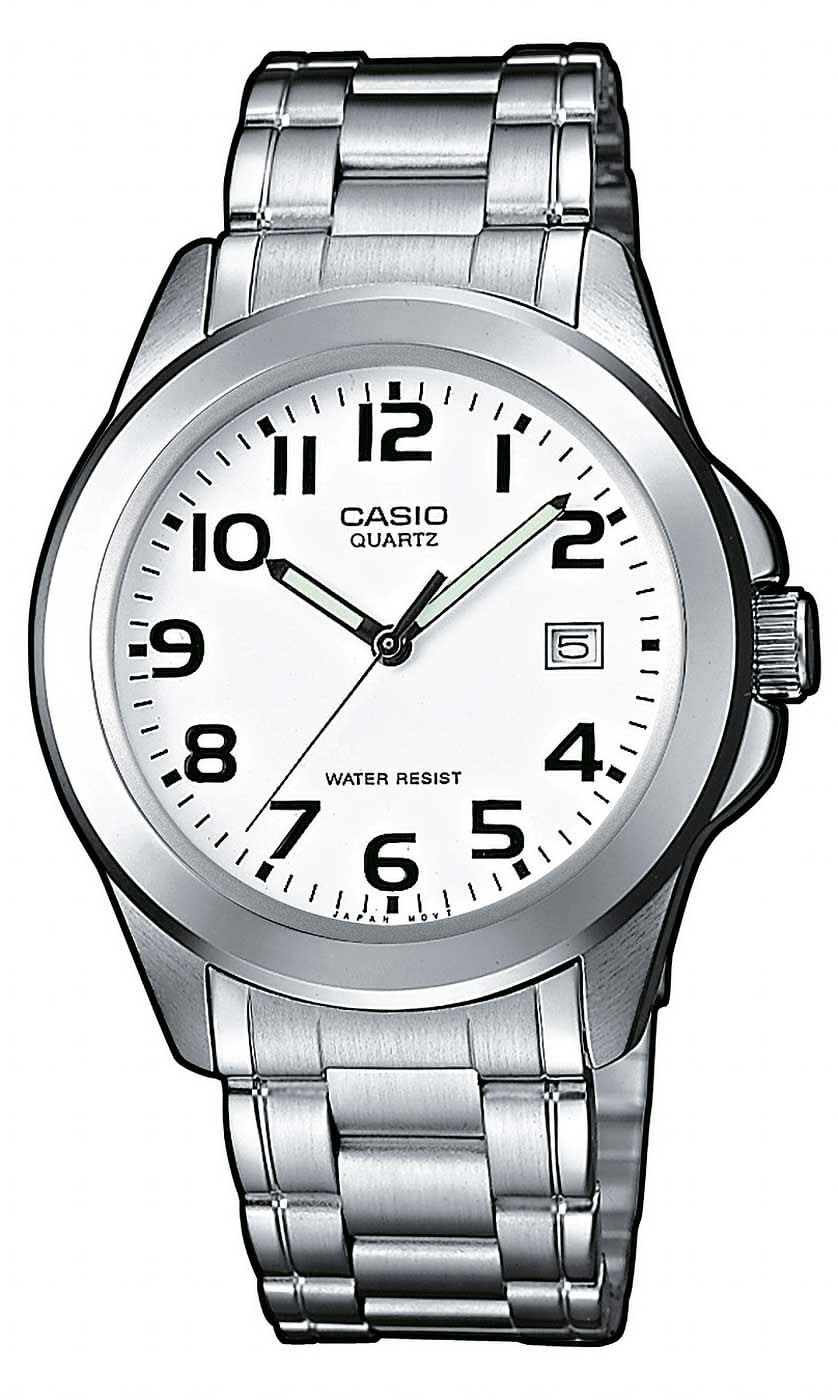 Casio MTP-1259PD-7BEG Men's Watch • Stainless Steel Bracelet • Date Display