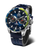 Vostok Europe Herrenarmbanduhr Rocket N1 mit blauem Zifferblatt und dunkelblauem Lederarmband