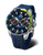 Vostok Europe Herrenarmbanduhr Rocket N1 mit blauem Zifferblatt und blauem Silikonband