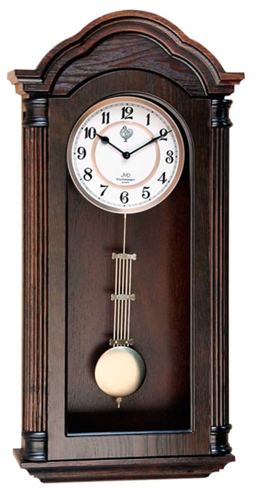 JVD Wall Clock 69x25.5x12 cm Wood • Precise Quartz Movement • Westminster Chime