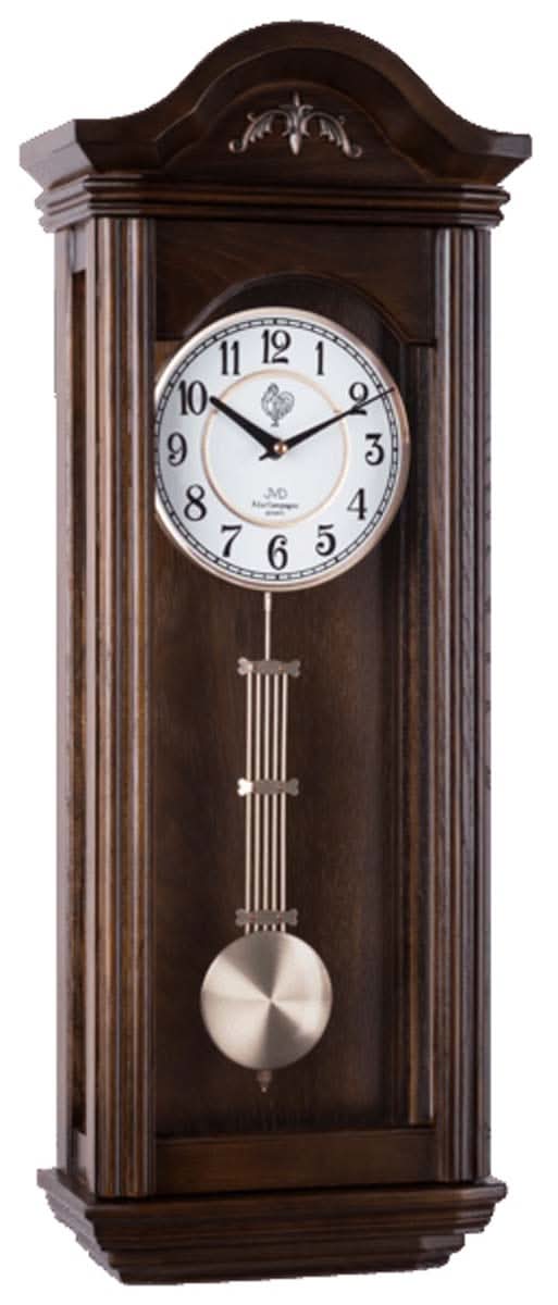 JVD Wall Clock 64x22x13.5 cm Wood • Classic Pendulum • Westminster Chime