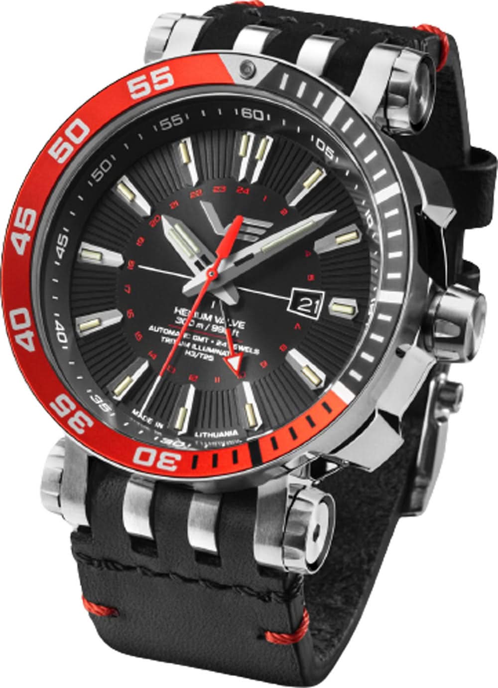 Vostok Europe Energia NH34-575A717 Men's Watch • Tritium • GMT