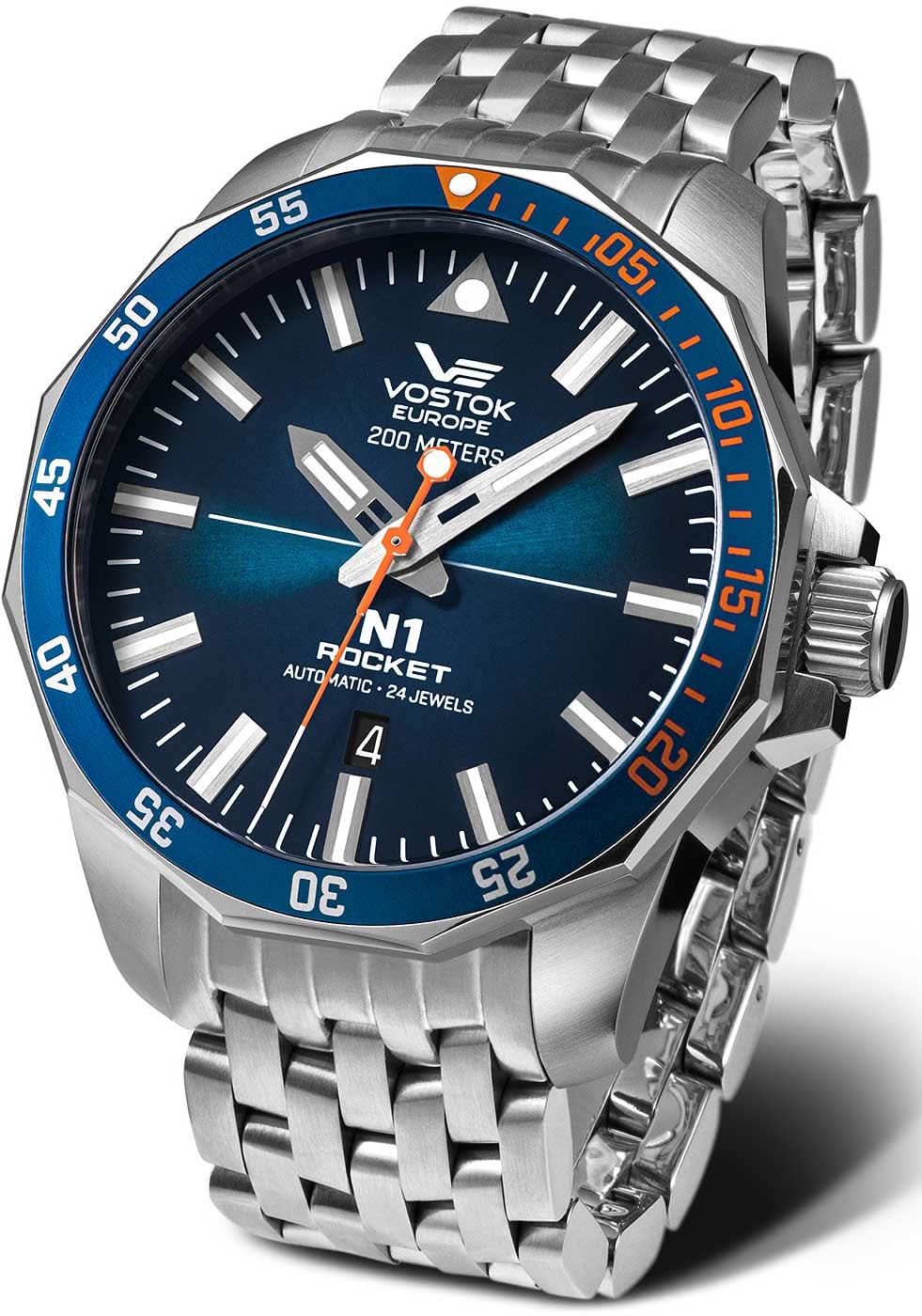 Vostok Europe Rocket N1 NH35A-225A615B Men's Watch • 20 ATM • K1 Safety Glass