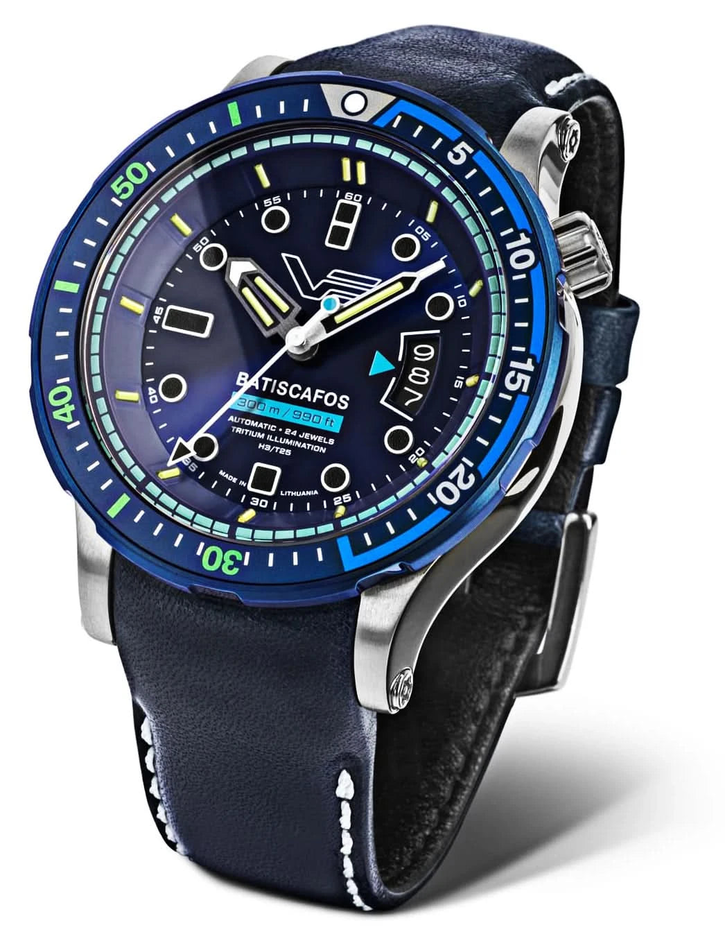 Vostok Europe Batiscafos NH35-511E768 Men's Watch • 30 ATM Professional Dive Watch • Tritium Illumination