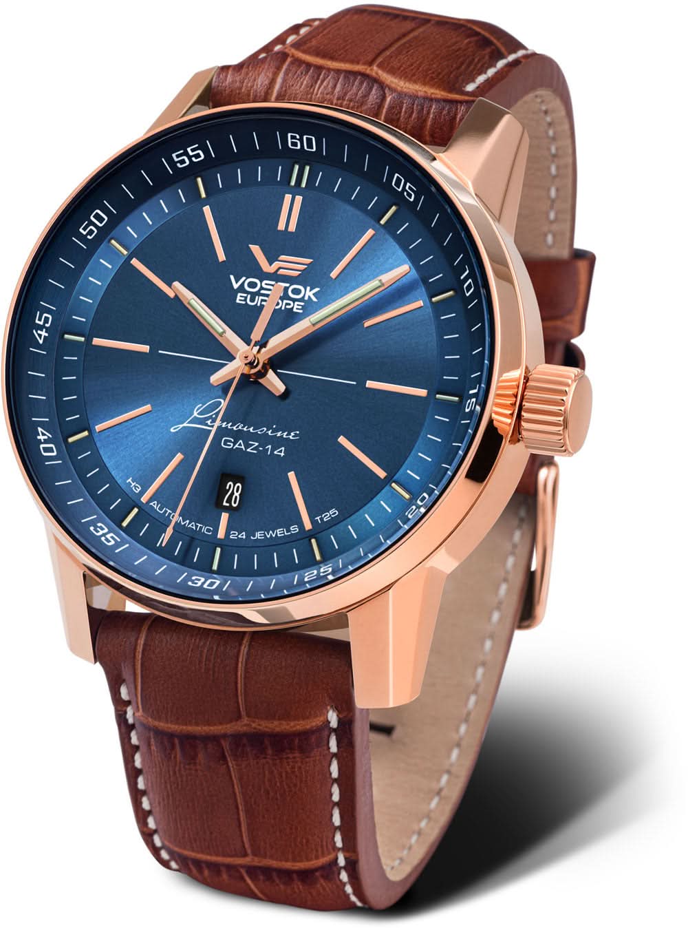 Vostok Europe Gaz-14 Limousine NH35A-565B592 Men's Watch • Tritium Illumination • Automatic