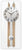 JVD Wall Clock 68x28 cm Wood • Silent Quartz Movement • Modern Design