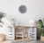 JVD Wall Clock 30 cm Ø Metal • Timeless Design • Silent Quartz Movement