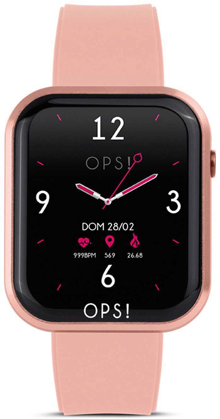 OPS! OBJECTS SMART Call OPSSW-13 Unisex Smartwatch • Italian Design in Pink • Phone Function & Fitness Tracking