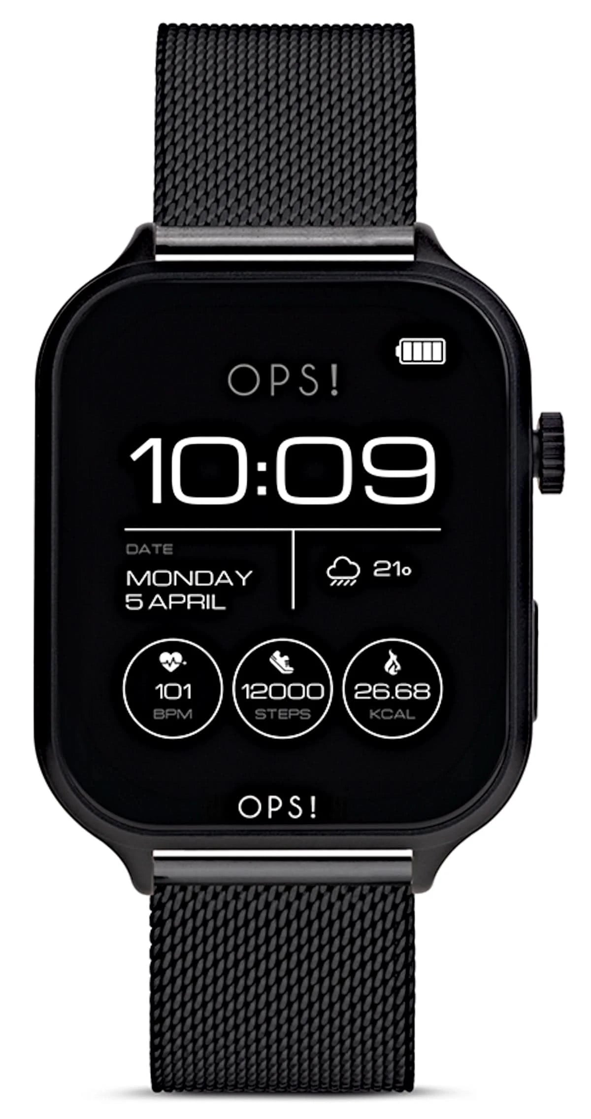OPS! Call Max OPSSW-47 Unisex Smartwatch • Italian Design • AMOLED Display