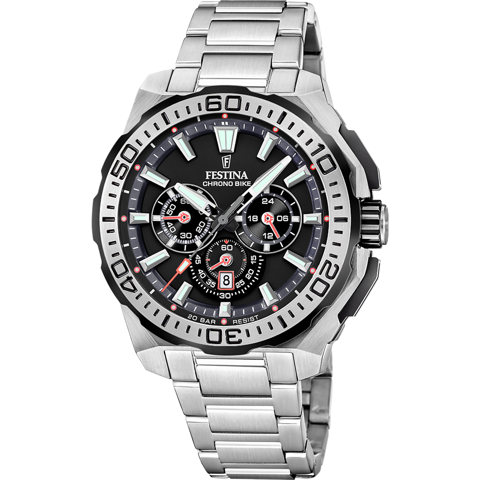 Festina Chrono Bike F20724/7 Men's Watch • 20 ATM Water Resistant • Precise Chronograph
