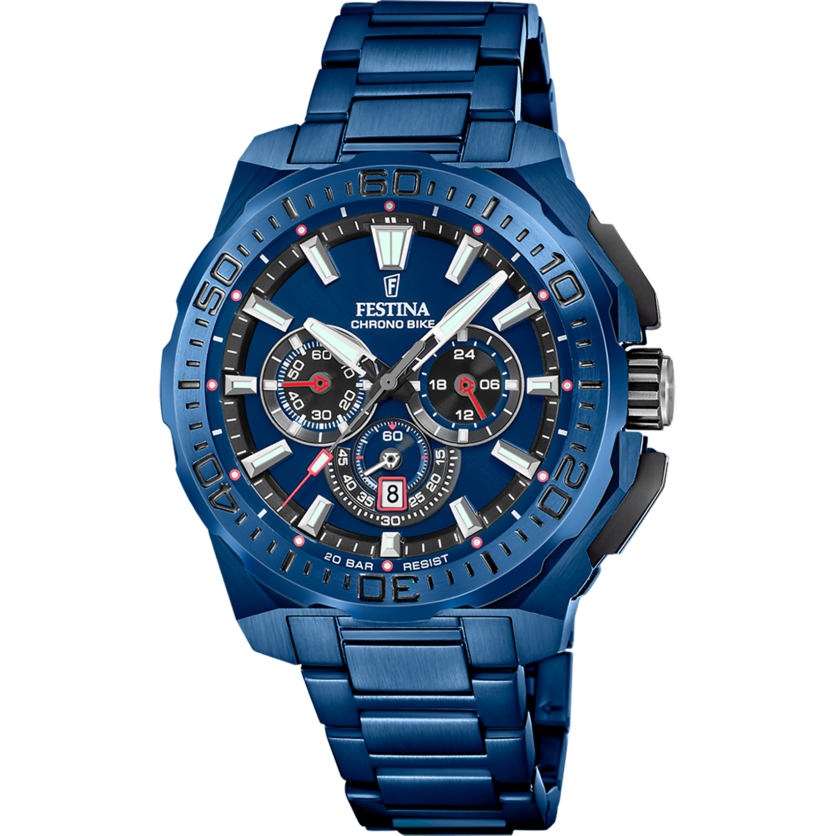 Festina Chrono Bike F20729/1 Men's Watch • 20 ATM Water Resistant • Blue Design