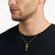 Skull Detail Cross Pendant - 750 Yellow Gold Plating