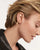 Naoki Single Creole Earring with Stones & Gemstone Pendant - 18K Gold Plated
