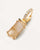 Naoki Single Creole Earring with Stones & Gemstone Pendant - 18K Gold Plated