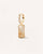 Naoki Single Creole Earring with Stones & Gemstone Pendant - 18K Gold Plated